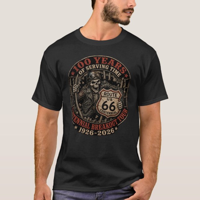 Skull Rider Mother Road Legacy T Shirt (Framsida)