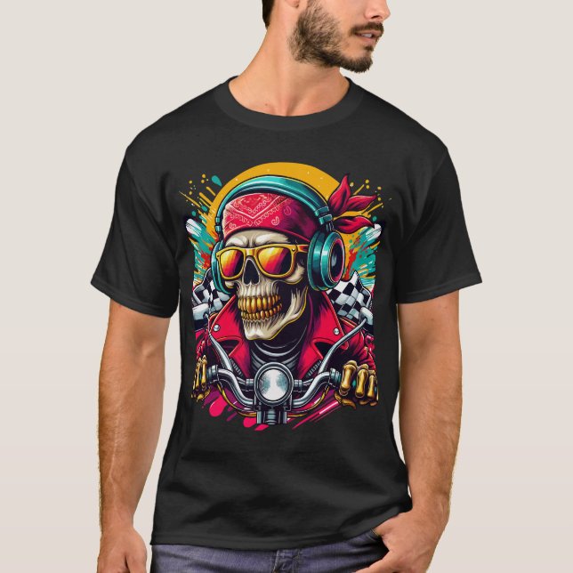 Skull Rider T Shirt (Framsida)