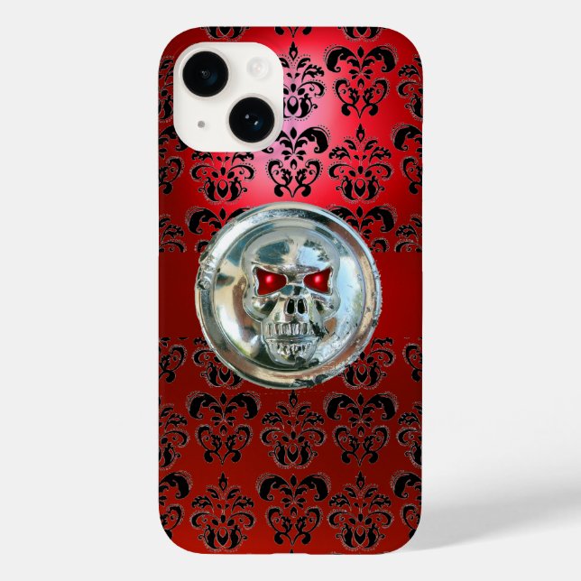 SKULL RIDERS RED BLACK DAMASK (Baksida)