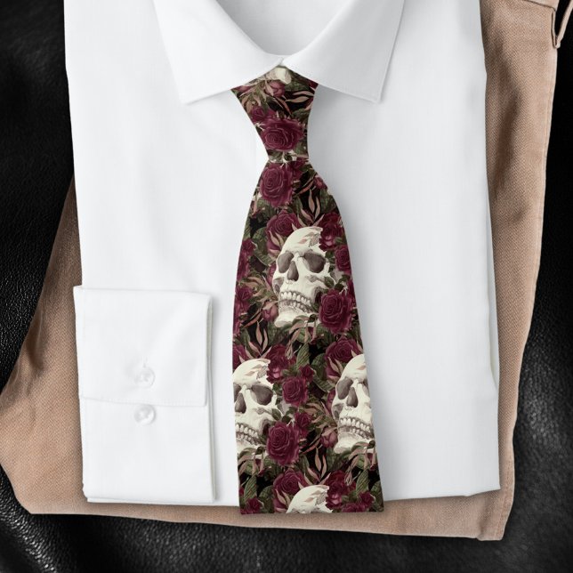 Skull Ro Burgundy Black Mönster Slips (Skapare uppladdad)