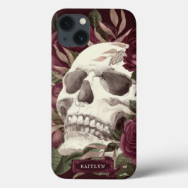 Skull Ro Burgundy Personlig