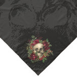 Skull & Ro | Chiffon Scarf | Svart Sjal<br><div class="desc">Perfektens halsduk för Halloween eller någon annan dag i fall. En skalle med död ro över en ton i skallen. Den avslutande beröringen till din herre av Manor,  Dracula,  Vampire,  Jeckyll & Hyde-ångpunk costume/cosplay.</div>