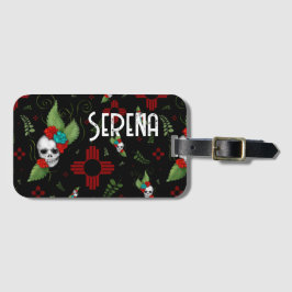 Skull Ro Zia Sol Greenery Black New mexico Bagagebricka