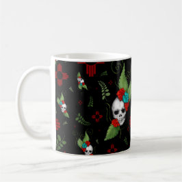 Skull Ro Zia Sol Greenery Black New mexico Kaffemugg