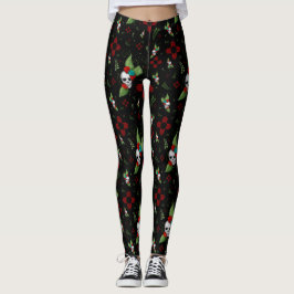 Skull Ro Zia Sol Greenery Black New mexico Leggings