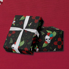 Skull Ro Zia Sol Greenery Black New mexico Presentpapper