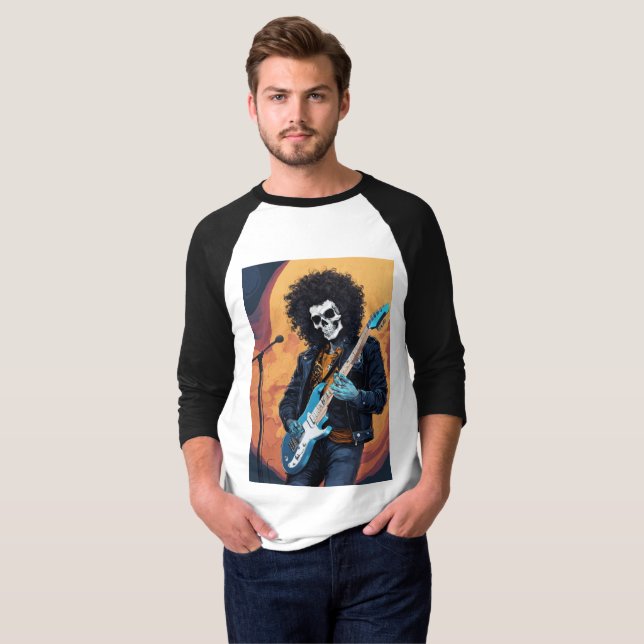 Skull Rockstar T Shirt (Hel framsida)