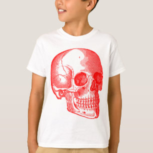 Skull - röd tee shirt