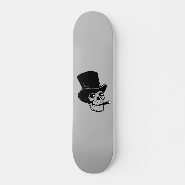 SKULL RÖKNING AV KÄRNSKATEBOARER MINI SKATEBOARD BRÄDA 18,5 CM (Framsida)