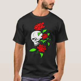 SKULL ROSE T SHIRT
