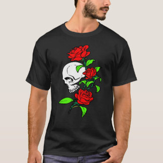 SKULL ROSE T SHIRT