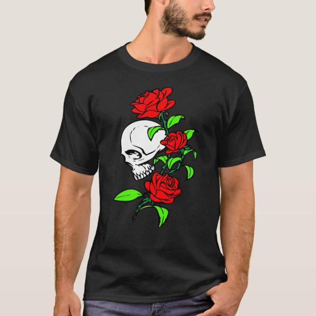 SKULL ROSE T SHIRT (Framsida)