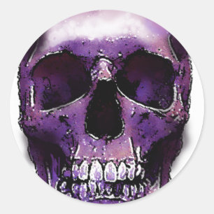 Skull Runt Klistermärke
