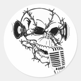 Skull Runt Klistermärke