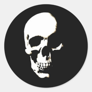 Skull Runt Klistermärke