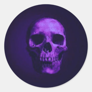 Skull Runt Klistermärke