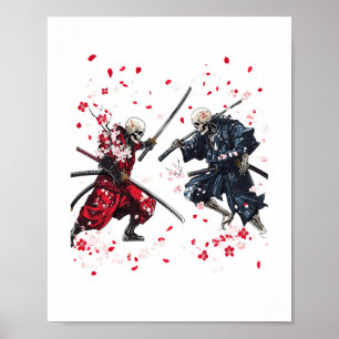 Skull Samurai Duel Poster