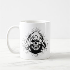 Skull Skeleton Halloween Kaffemugg