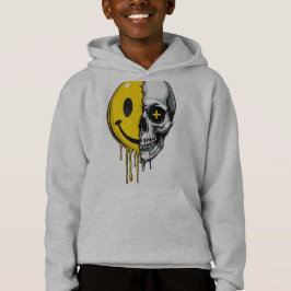 Skull Smiley Drip Hoodie – Street Art Bold Desig T Shirt