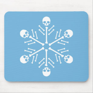 Skull Snöflingor Musmatta