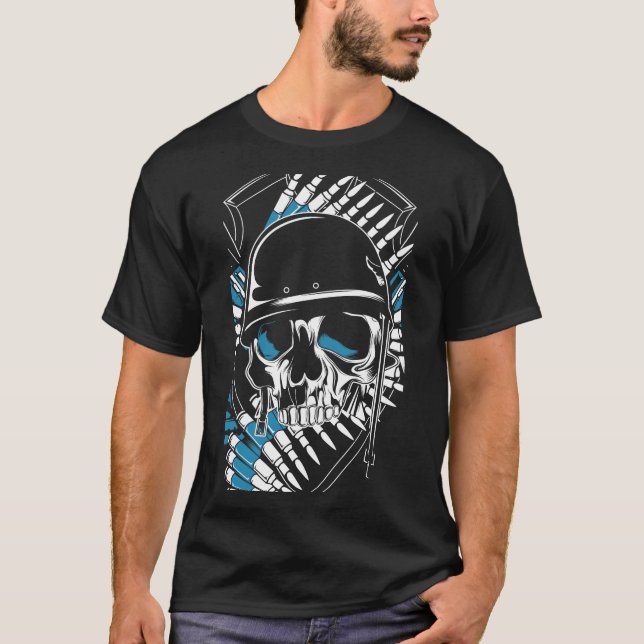 Skull Soldier T Shirt (Framsida)