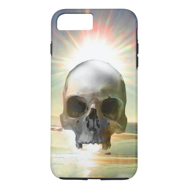 Skull-solnedgång Case-Mate iPhone Skal (Baksida)