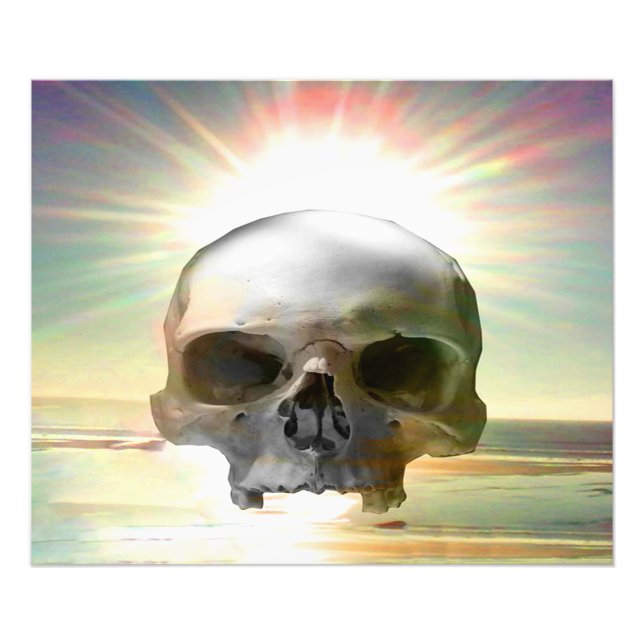 Skull-solnedgång Fototryck (Framsidan)