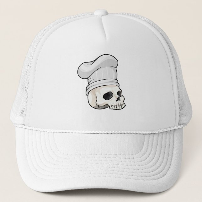 Skull som Cook med Chef hat Keps (Framsida)