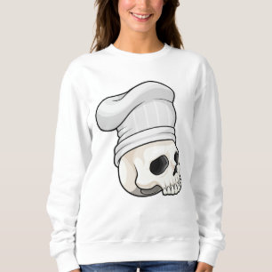 Skull som Cook med Chef hat T Shirt