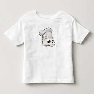 Skull som Cook med Chef hat T Shirt
