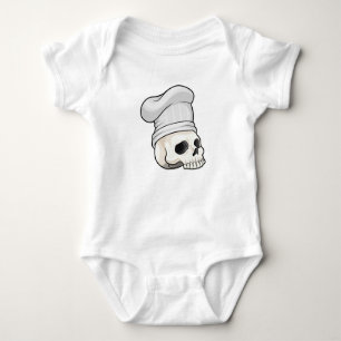 Skull som Cook med Chef hat T Shirt