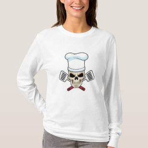 Skull som Cook med kokande hatt T Shirt