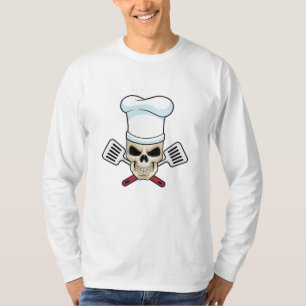 Skull som Cook med kokande hatt T Shirt