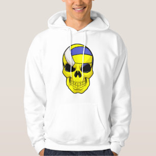 Skull som Volleyball-spelare med Volleyball Hoodie