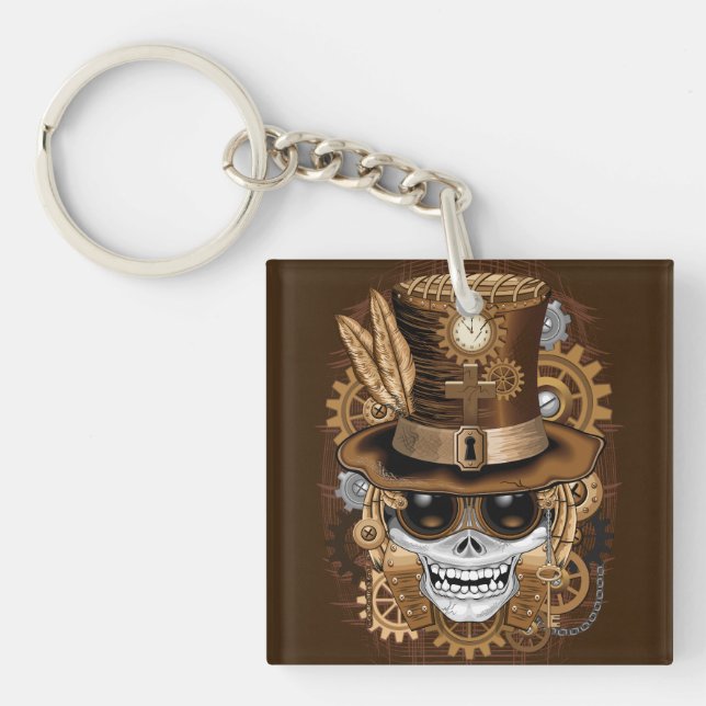 Skull Steampunk Voodoo Retro Maskin (Framsidan)