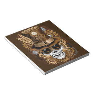 Skull Steampunk Voodoo Retro Maskin Anteckningsblock