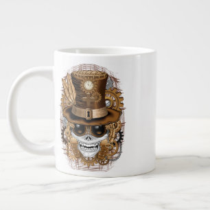 Skull Steampunk Voodoo Retro Maskin Jumbo Mugg