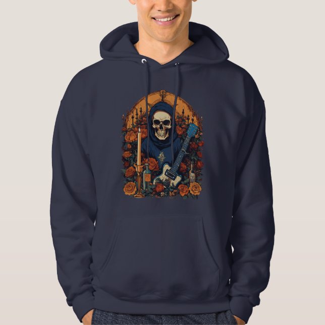 Skull Sten Emblem Hoodie (Framsida)