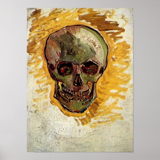 Skull still Life (F297a) Van Gogh Fine Art Poster (Framsidan)