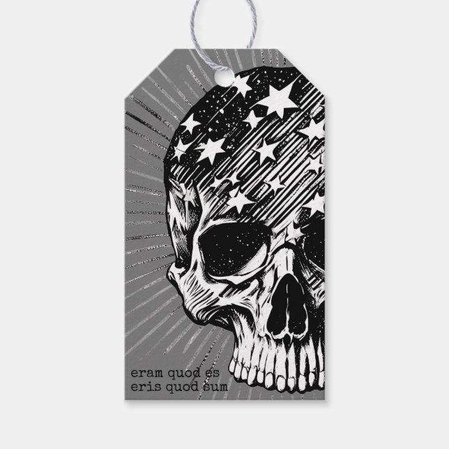 Skull & stjärnor II Presentetikett (Framsidan)
