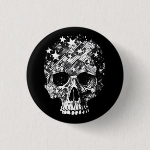 Skull & stjärnor IV Knapp