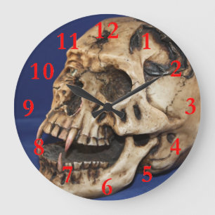 Skull, stor runda klocka