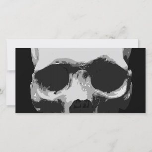 Skull, svart och vit popup-bild
