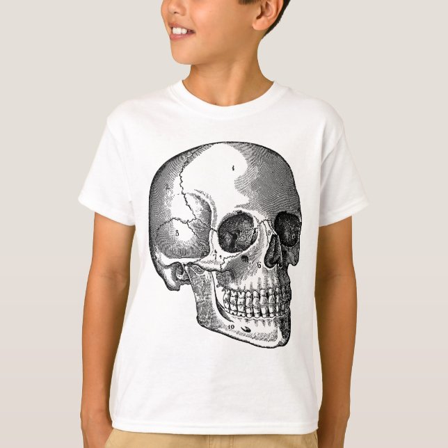 Skull - svart tee (Framsida)