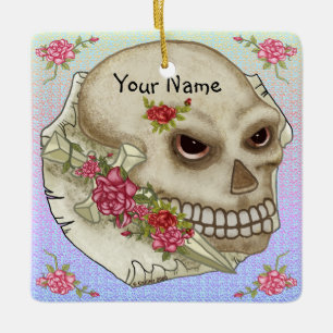 Skull Sword-ornament Julgransprydnad Keramik