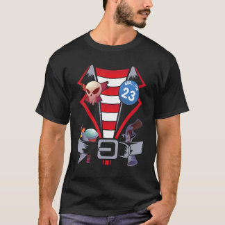 Skull Swords Pirat Costume Grattis på födelsedagen T Shirt