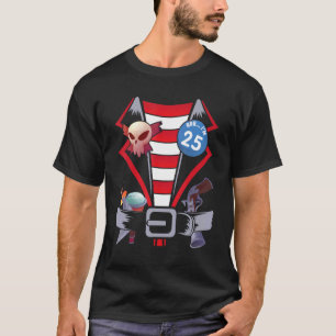Skull Swords Pirat Costume Grattis på födelsedagen T Shirt