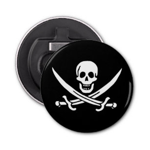 Skull & Swords Pirat flagga i Calico Jack Flasköppnare