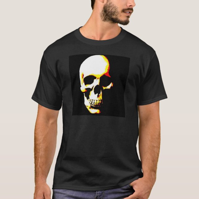 Skull T-Shirt: Fantasy Art Sten Punk Tee (Framsida)