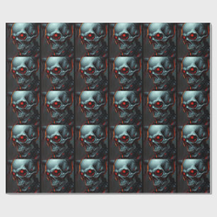 Skull Tecknads Stil Illustration Fantasy Art Presentpapper